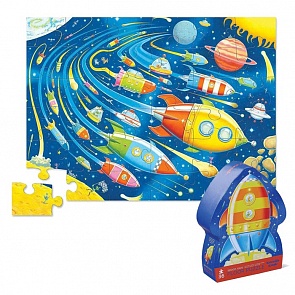 Пазл 36 деталей - Космический полет (Crocodile Creek, 4077-1)